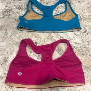 lululemon athletica Women's Sports Bra Set - Blue and Pink